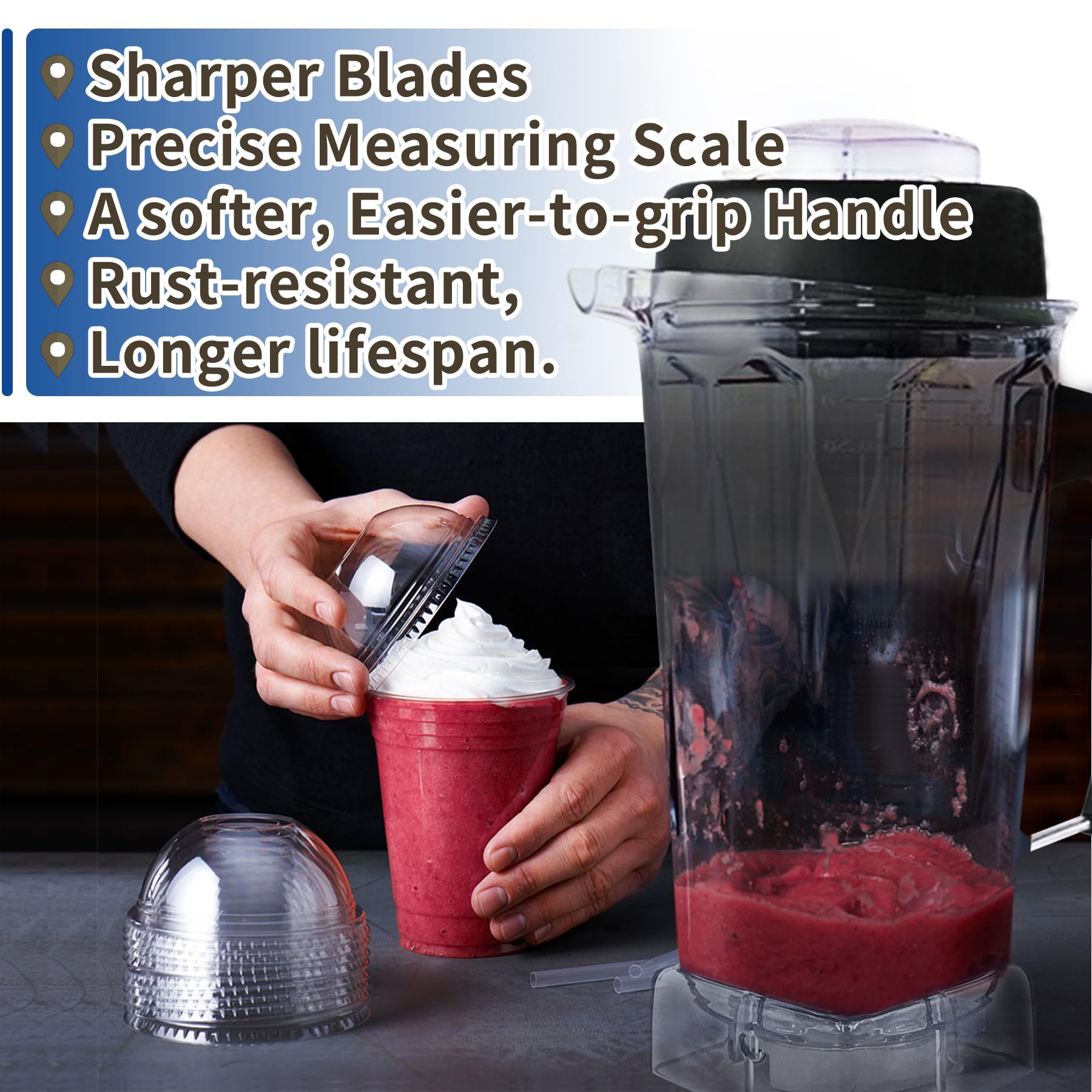 Amazon | Vitamix 交換用ピッチャー 64オンス、5000 5200 5500 6300