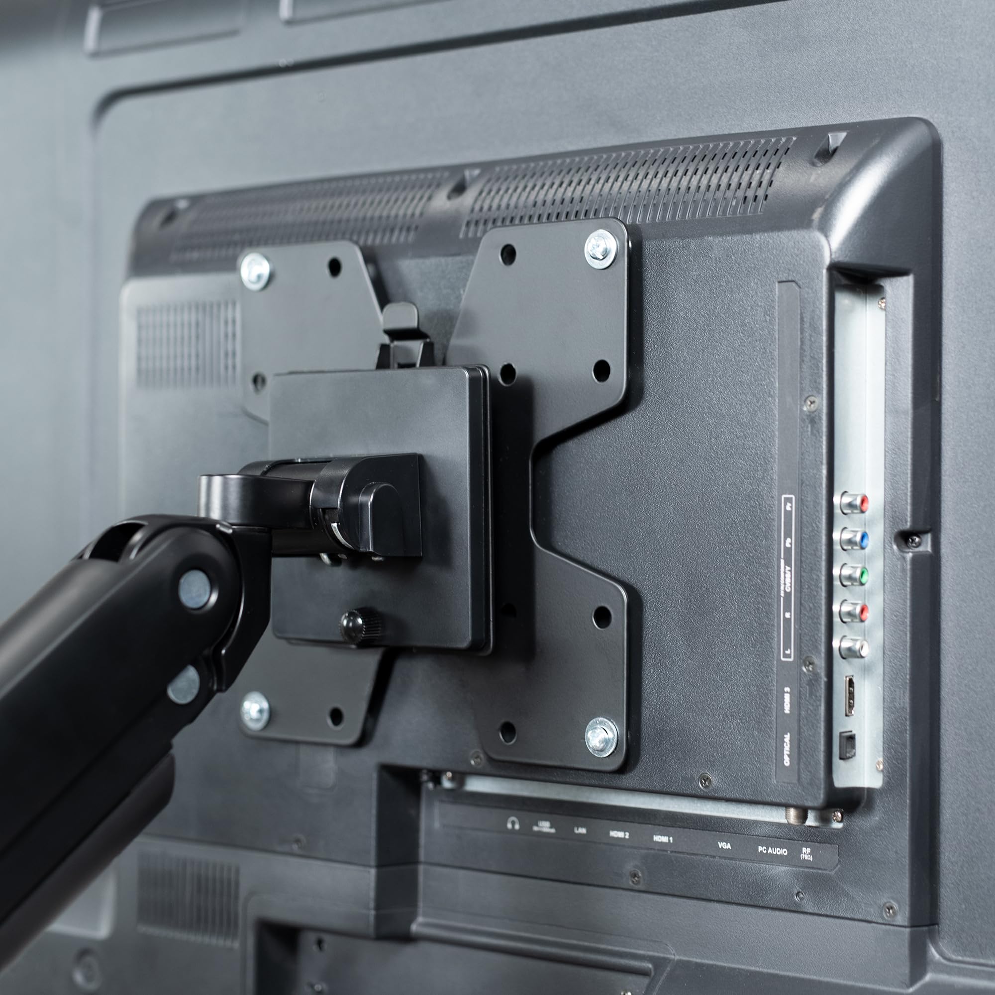 Vivo Grand Adaptateur VESA Mount Quick Release Bracket Kit, Support de Fixation et Support Mural Amovible VESA Plaque pour Montage Facile sur écran LCD et écran TV, STAND-VAD2H