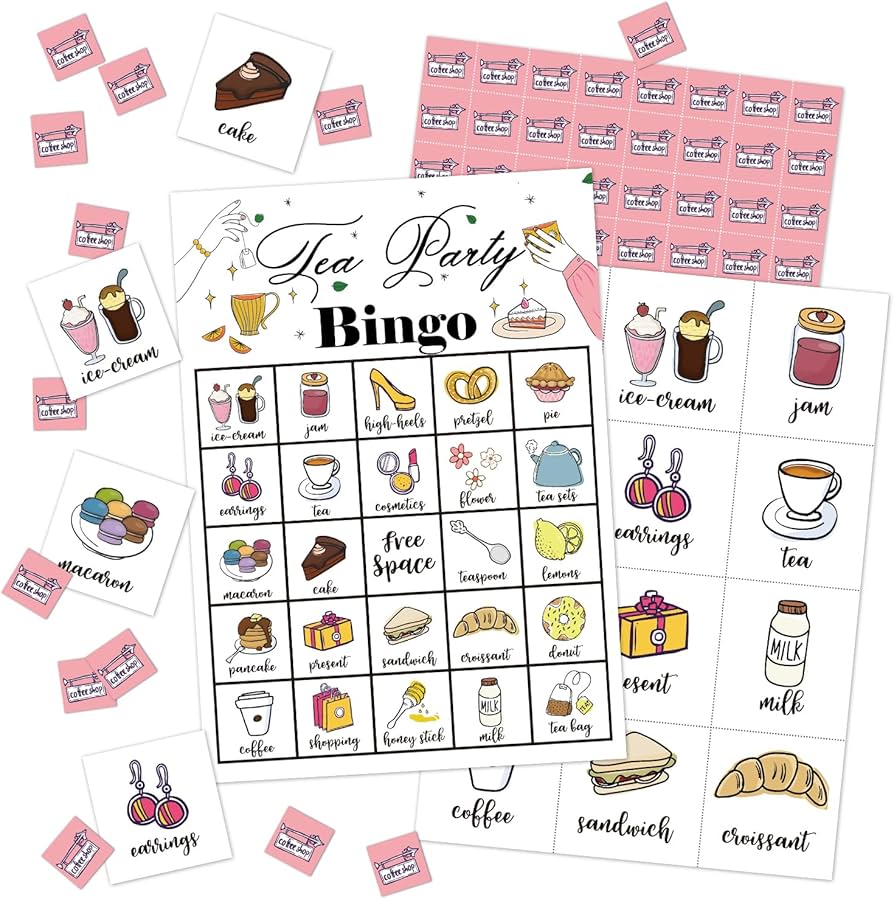 Amazon.com: Tea Party Bingo Game 24 Players Bingo Cards for Women Men Birthday Tea Party Favors for Women Friends Family Holiday Party Activities Supplies Garden Party Decoration Bingo Game- JK0105 : Toys amazon-com-tea-party-bingo-game-24-players-bingo-cards-for-women-men-birthday-tea-party-favors-for-women-friends-family-holiday-party-activities-supplies-garden-party-decoration-bingo-game-jk0105-toys