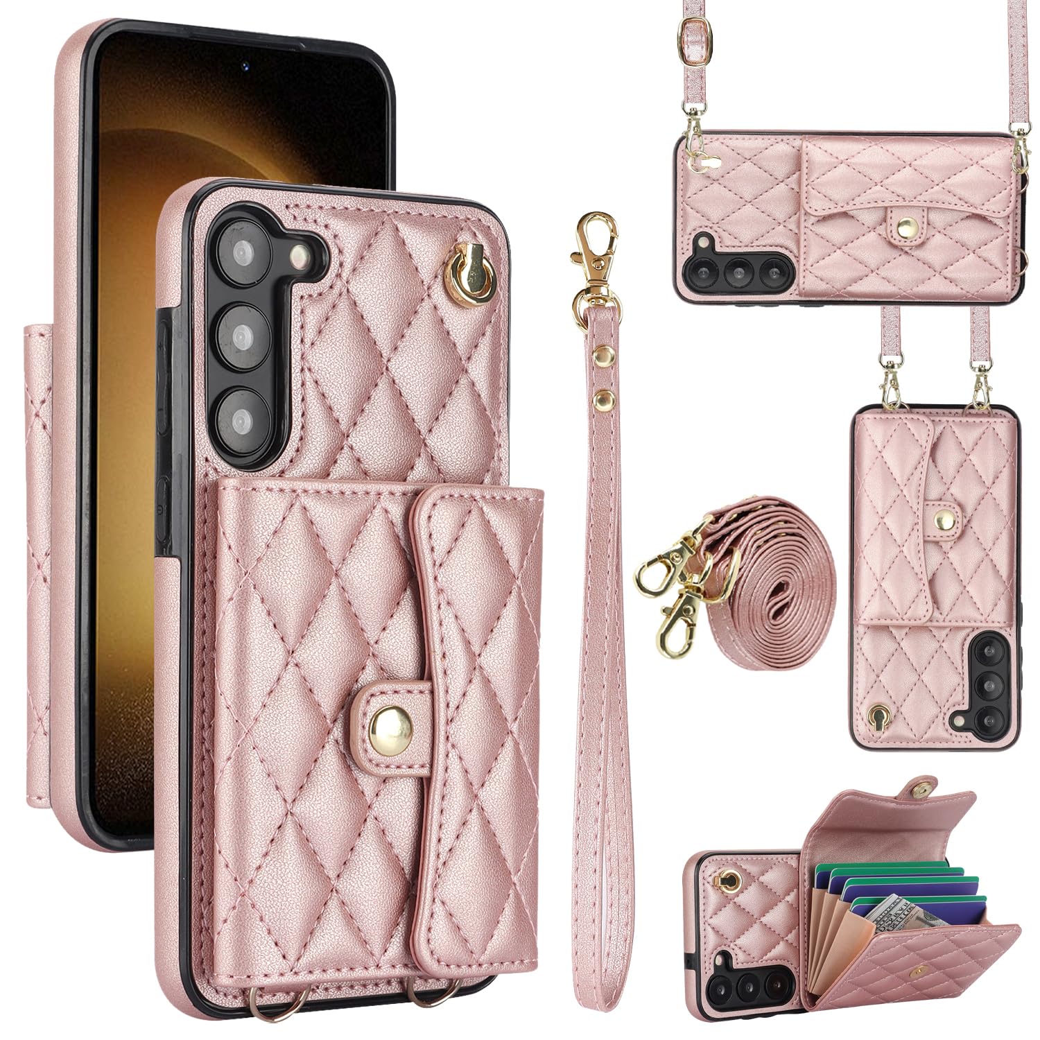 Amazon.com: XIMAND for Samsung Galaxy S26 Accordion Crossbody