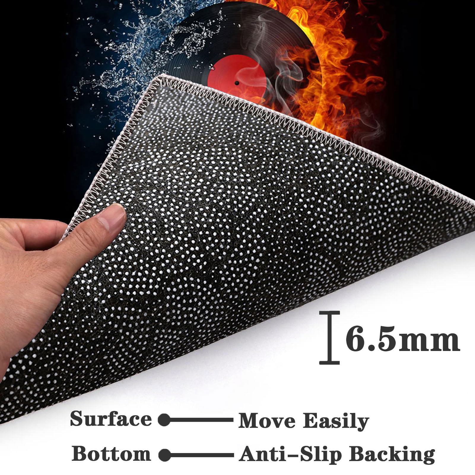Tappetino Sedia Gaming 80x120 Cm – Antiscivolo In Poliestere E TPR, Protegge Pavimenti In Legno E Piastrelle, Riduce Il Rumore, Per Ufficio E Casa