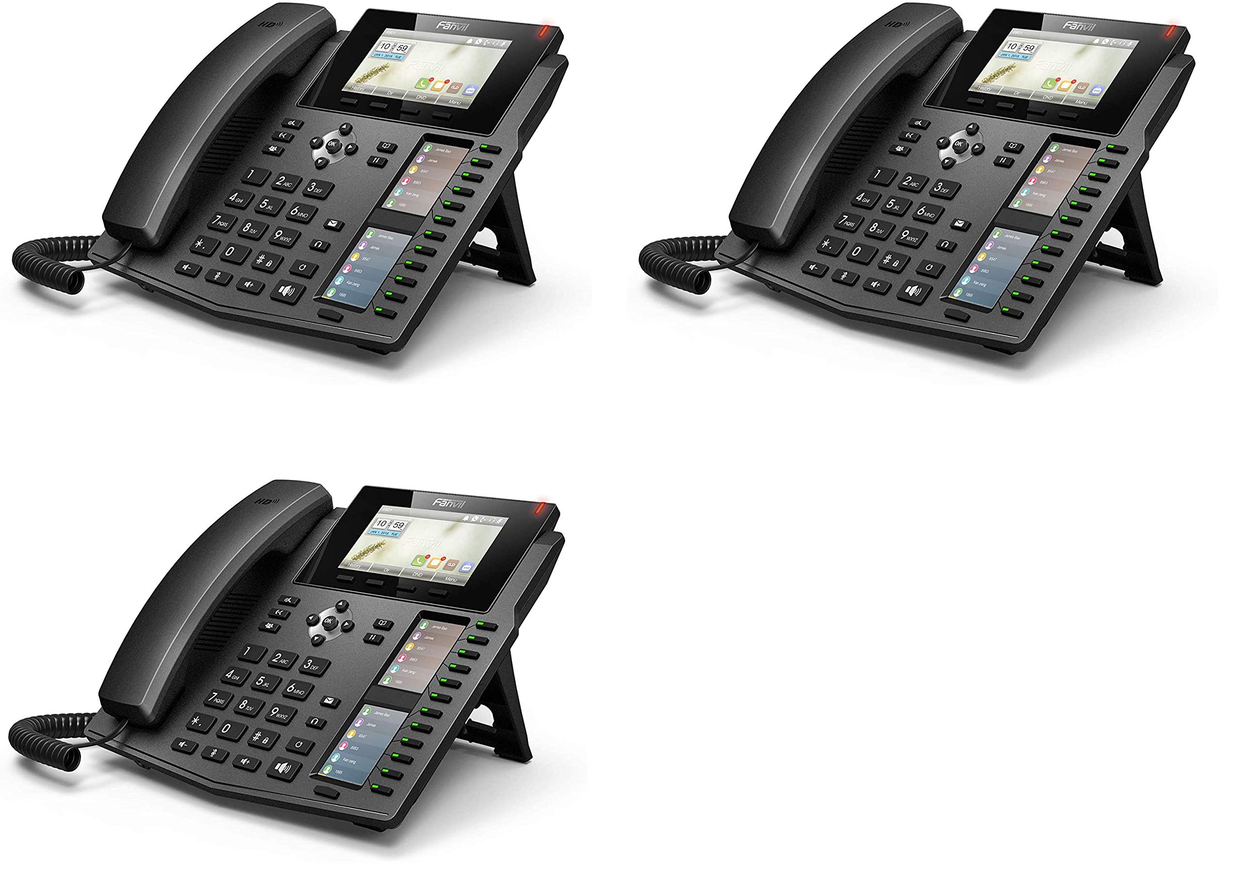 Fanvil X6 Enterprise IP Phone (Black-3 Pack)