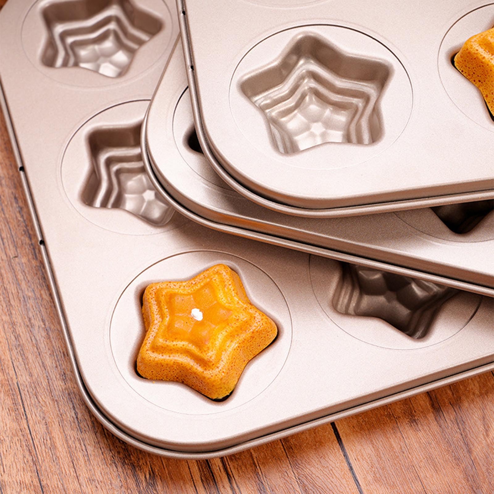 Amazon.co.jp: KAKASEA 万能ケーキ焼き型 簡単リリース ケーキ型 星型