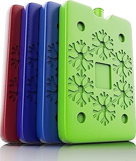 Ice Packs for Lunch bags and Coolers | Bento Lunch box, Cooler Bag for Work, School, Picnic or Camping | Reusable Small Freezer Ice Pack for Cooler or Ice Pack for Lunch Box Adult and Kid Friendly