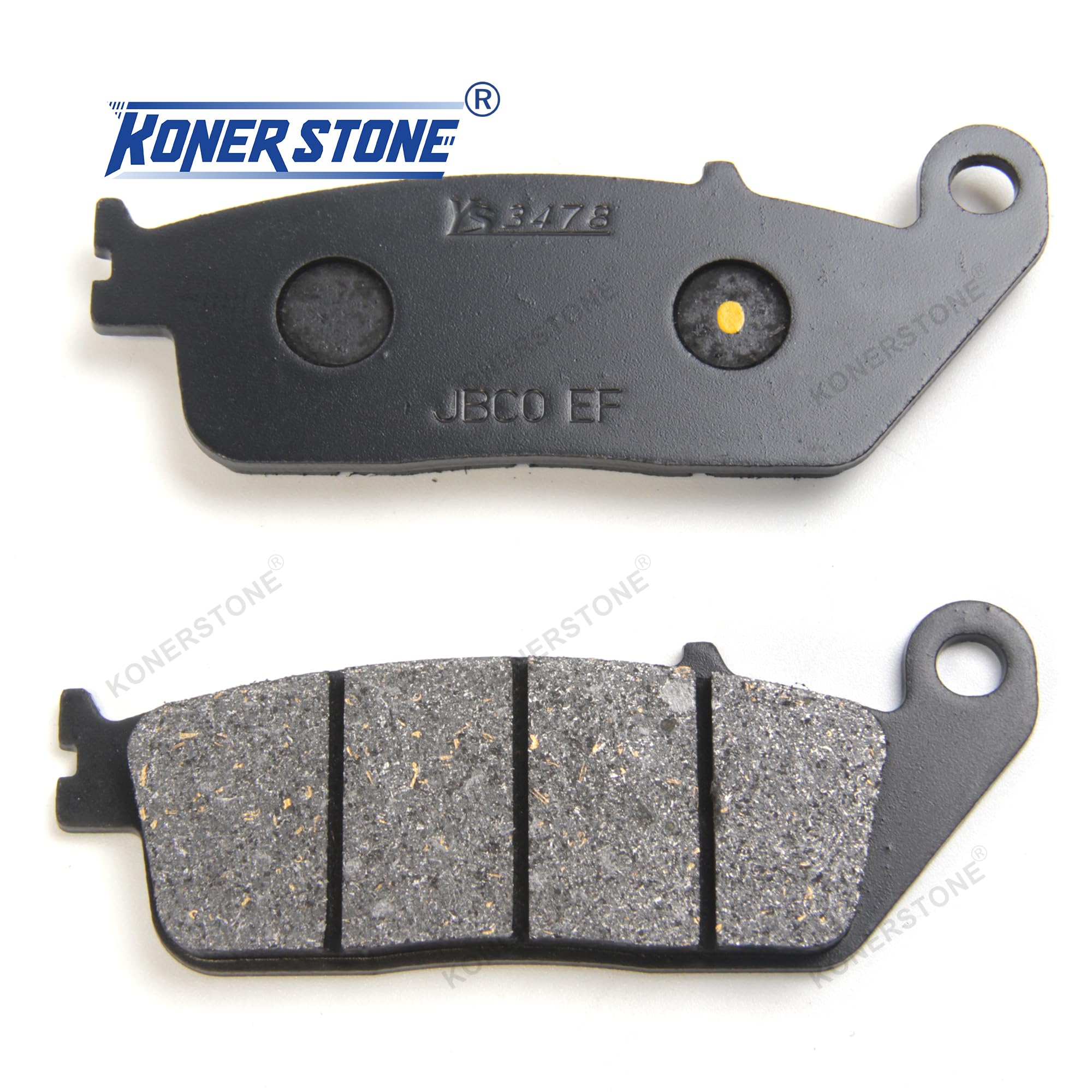 Arashi Kit dischi e pastiglie per freni anteriori per Kawa.saki Z750 2007-2011 ABS Accessori di ricambio Nero
