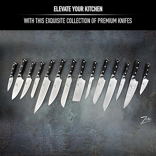 Miniatura 7 de Zelite infinity cuchillo de chef 8pulgadasSerie alpha-royal Mejor calidad japonés VG-10 Superacero 67capa Damascomuy afilado filo soberbio retención