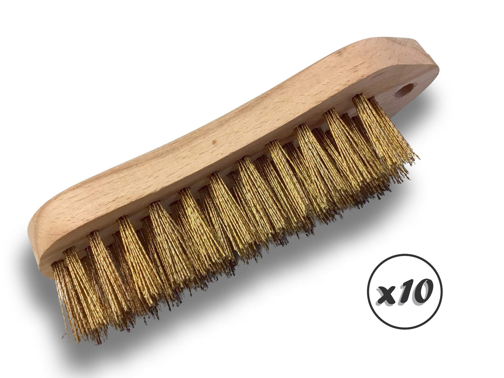 Kibros Brosse à main violon Lot 10, 5 rangs fils souples acier