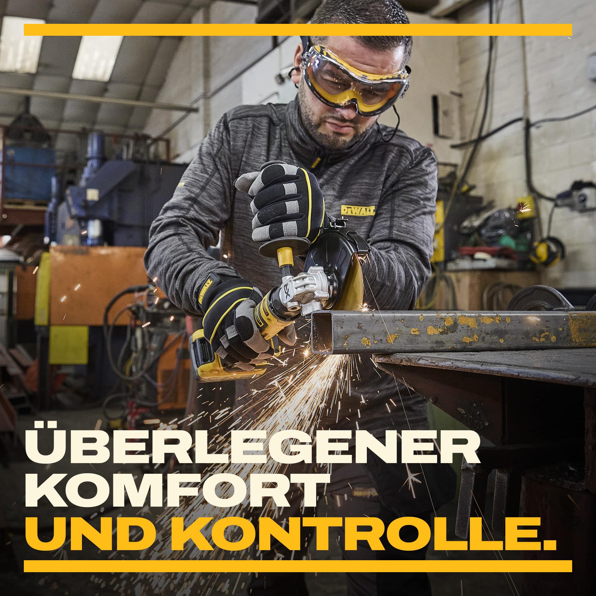 DEWALT 18V XR Kompakter bürstenloser 125mm Winkelschleifer, DCG404N-XJ