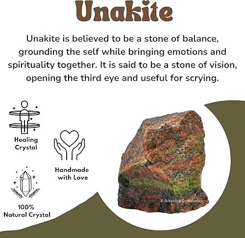 Miniatura 4 de Unakite - Cristales crudos y piedras curativas rocas naturales para tumbar y hacer tú mismo piedras crudas y cristales 2 piezas