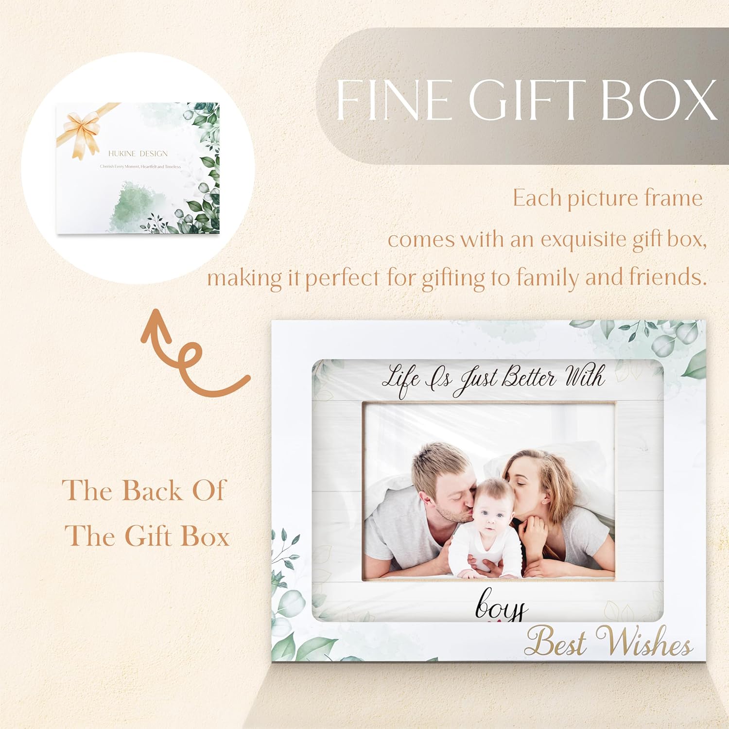 Boy Mother Picture Frame 5x7, Boy Son Gifts for Birthday Christmas from Mom Mama, Life is Just Better With Boys Picture Photo Frames for Tabletop Desk Decor - Image 6