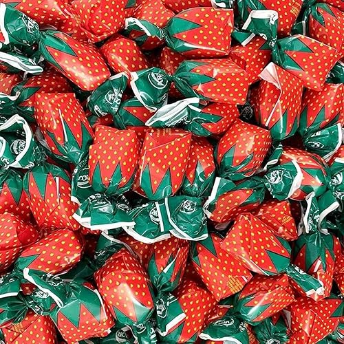 Arcor Strawberry Bon Bons by The Nile Sweets 2 libras de caramelo duro relleno de fresa Bon Bons envueltos individualmente Dulces deliciosamente