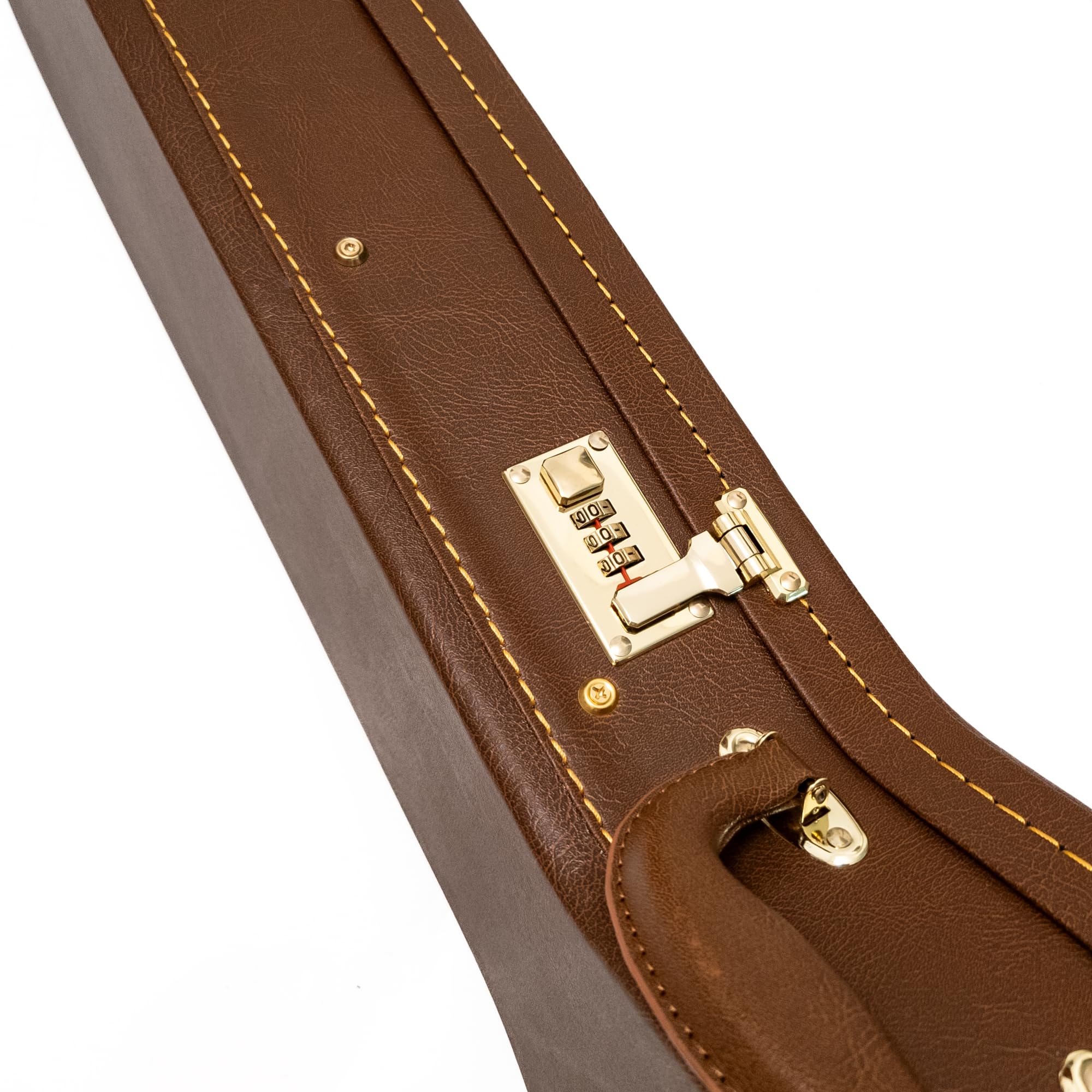 Gibson Les Paul, custodia per chitarra elettrica di alta qualità, custodia rigida con interno in peluche, impermeabile, scomparto portaoggetti, A-marrone