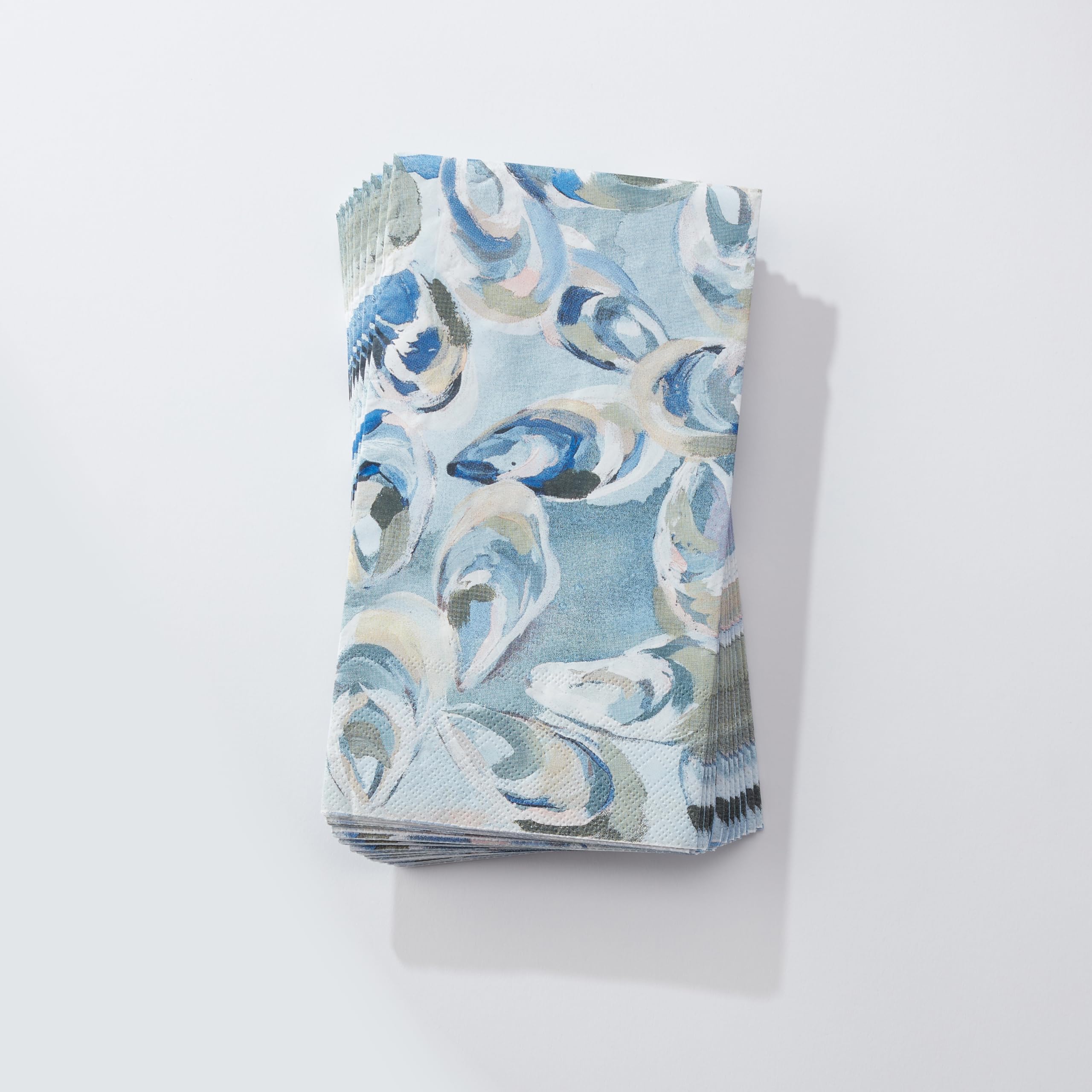 Kim Hovell Set of 12 13" x 16" Guest Towel Napkins, Bathroom Disposable Hand Towels, Napkins for Events and Parties (Atlantic Reef)