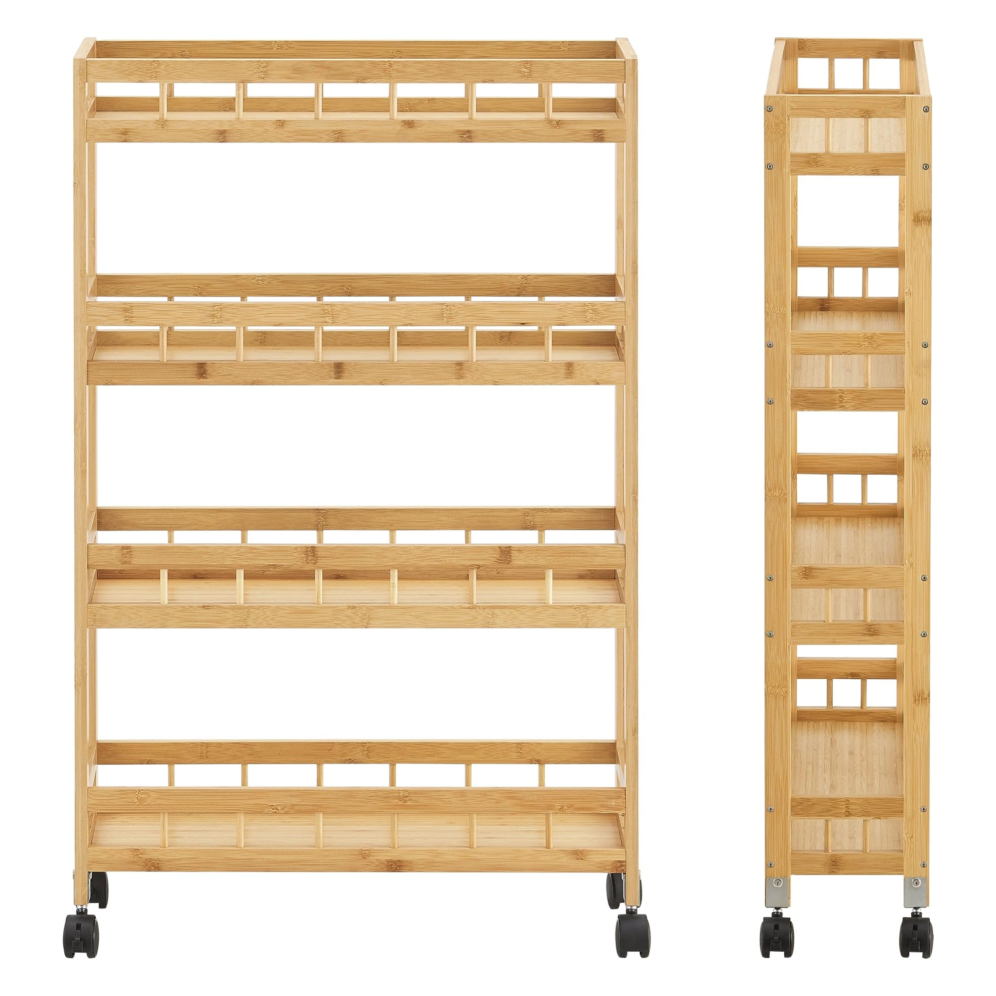 Helloshop26 03_0006795 - Carro de almacenamiento (4 niveles, 96 x 60 x 18 cm)