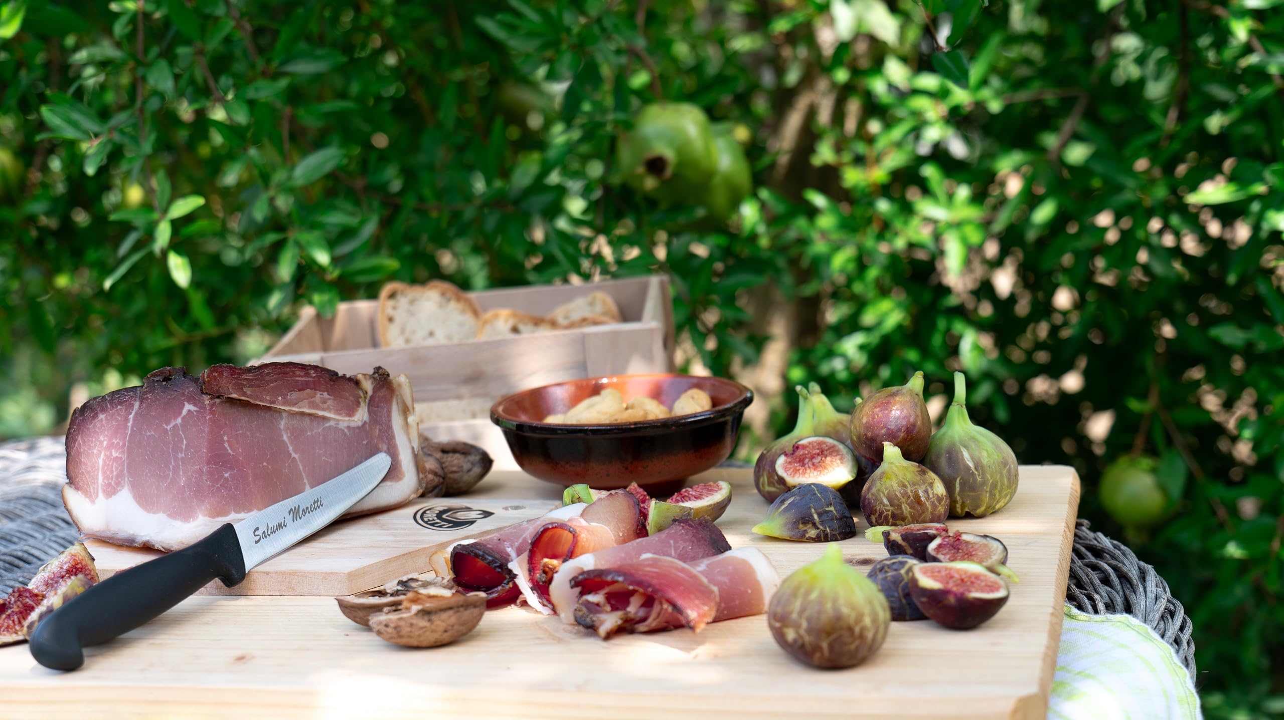 Moretti® Speck Leggermente Affumicato | 100% Naturale | Senza Glutine | Senza Conservanti | No OGM | Prodotto In Calabria (1 Kg)