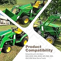 Vista 5 de Paquete de 2 resortes de suspensión para asiento de tractor de césped M154605 compatible con tractor John De-ere para césped y jardín, compatible