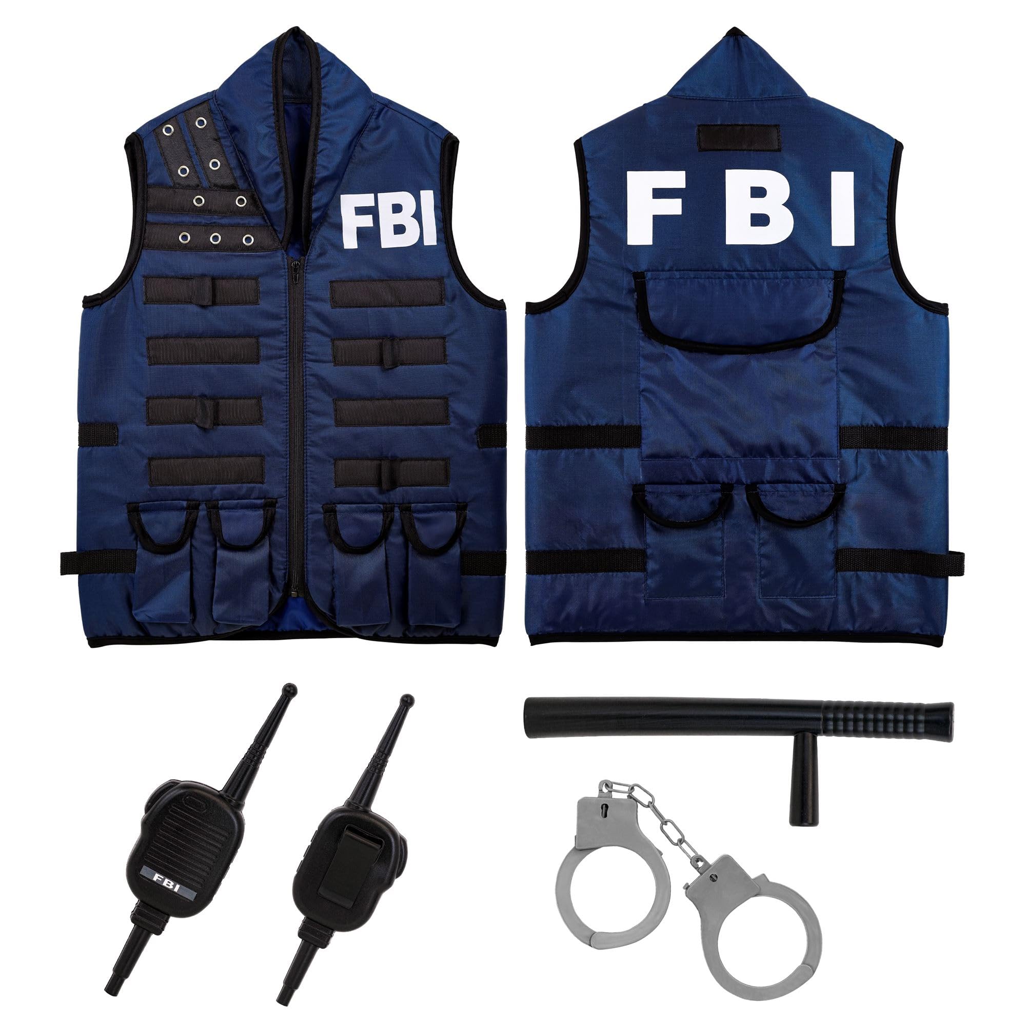 W WIDMANN MILANO Party Fashion - Kinderkostüm Set, Polizei, Swat, Bauarbeiter oder Feuerwehr, für Karneval, Mottopartys