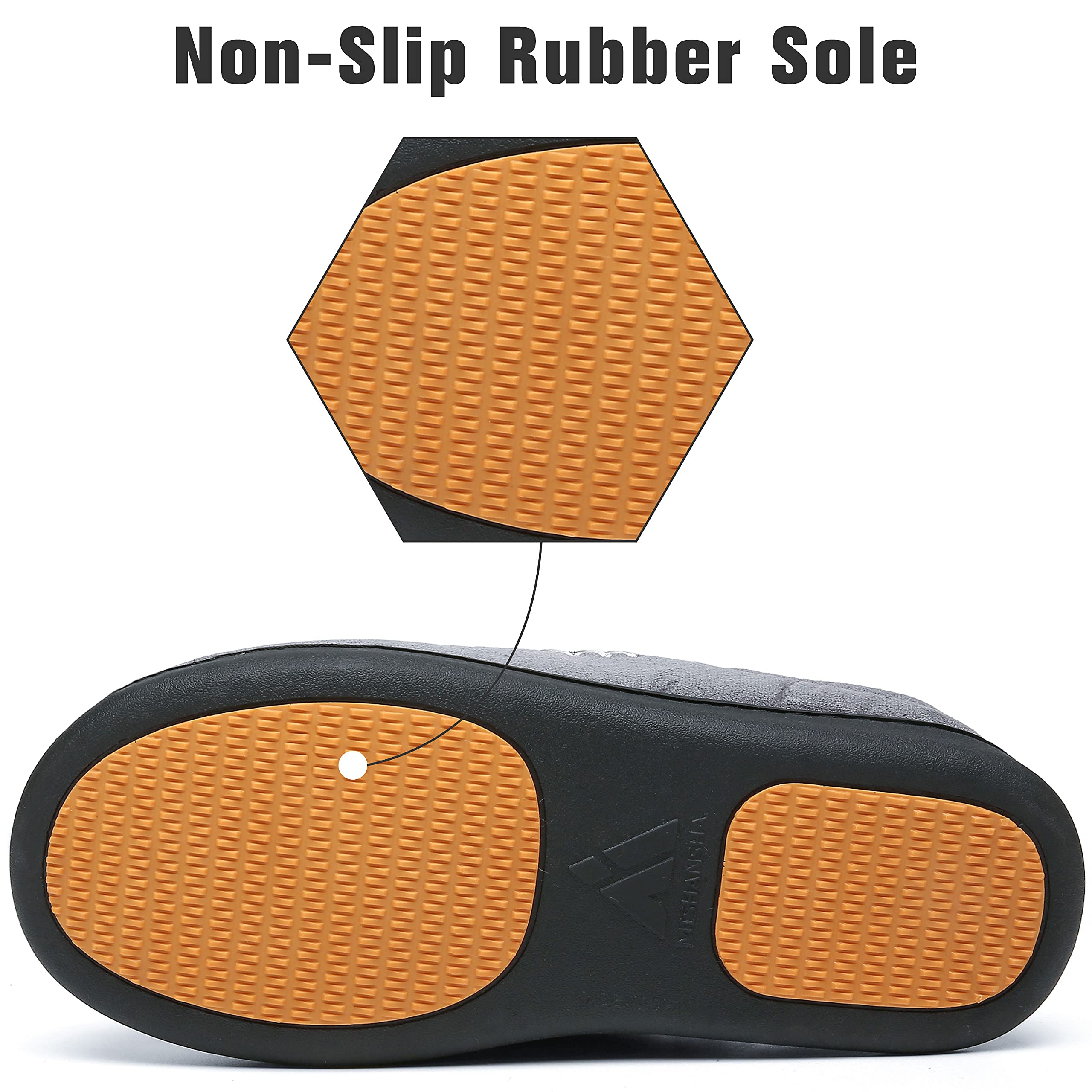 Mishansha Pantofole in Memory Foam per Uomo Donna Antiscivolo Ciabatte Invernali Taglia 36-49 EU