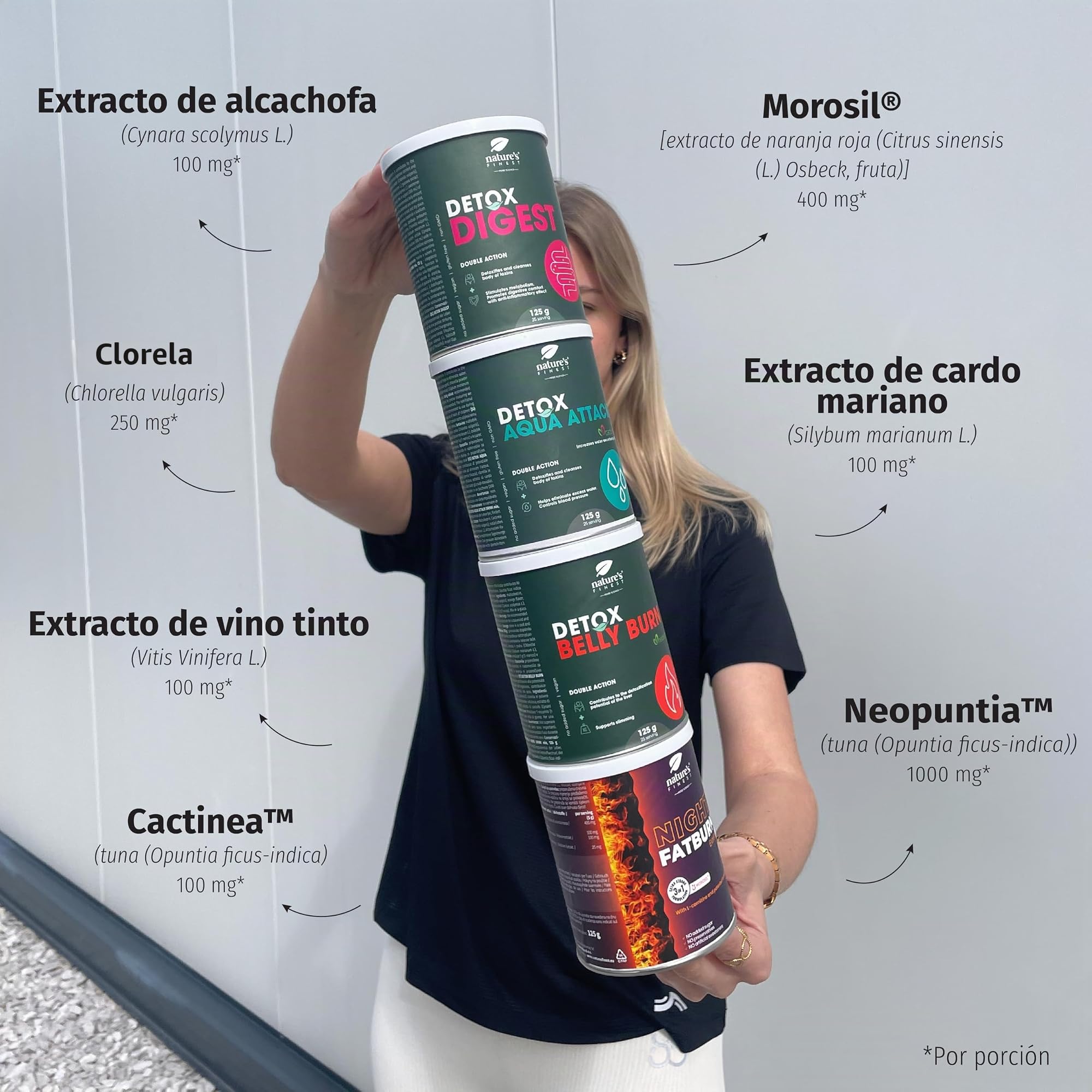 Nature's Finest Pack Transformación 3 Meses Pack 6 Botes 750 g | pack de 6 bebidas en polvo con botánicos para 75 días - 750 g - con stevia, sin azúcares añadidos - vegano