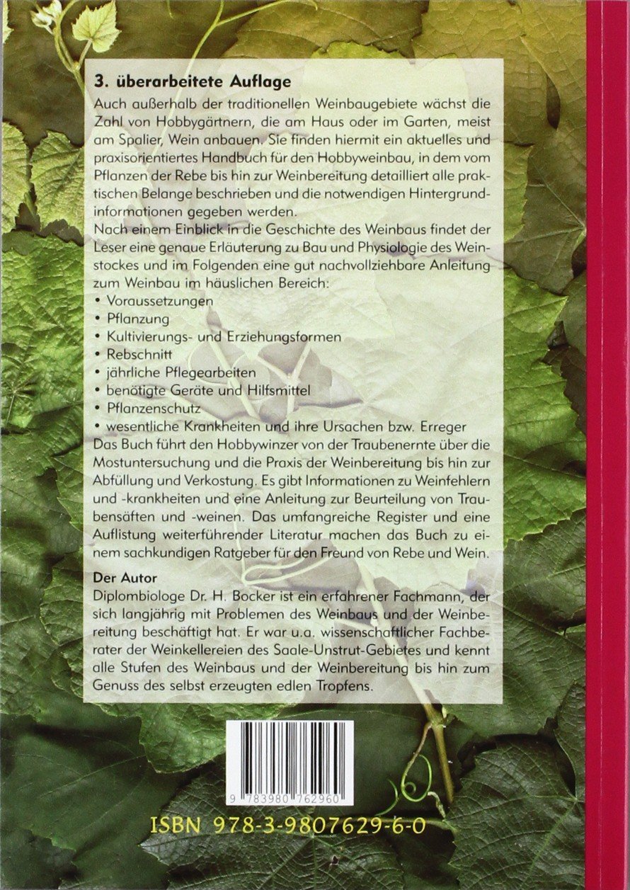 Hobbyweinbau. Anbau – Pflege – Weinbereitung: Das Praxishandbuch vom Fachmann