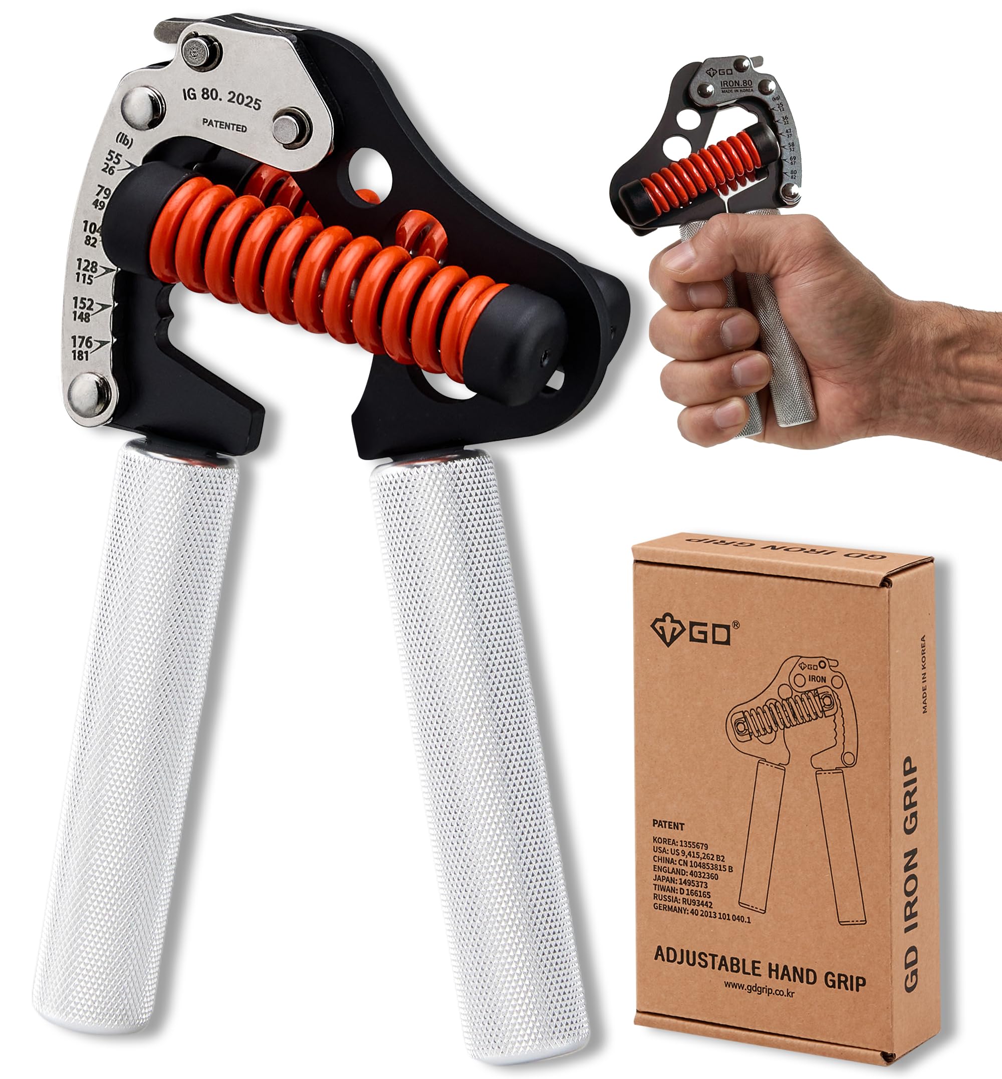 H*o様 ハンドグリッパーGuide 0.5 No.1 GD IRON GRIP GD Hand Grip Strengthener, Iron Grip Light. 80 Adjustable Hand