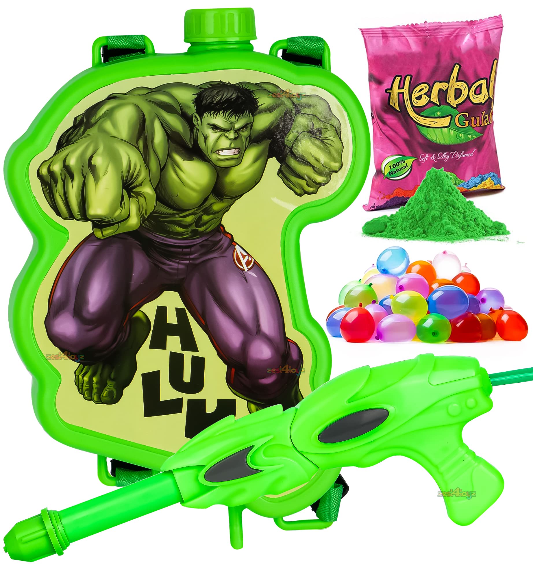 Zest 4 Toyz Holi Pichkari Water Gun for Kids Boy Girl Powerful High Pressure Tank Spray with 1 Pkt Holi Color & 100 BALLOON - (Premium Tank) (B0BTHW9LNK) Amazon Price History, Amazon Price Tracker