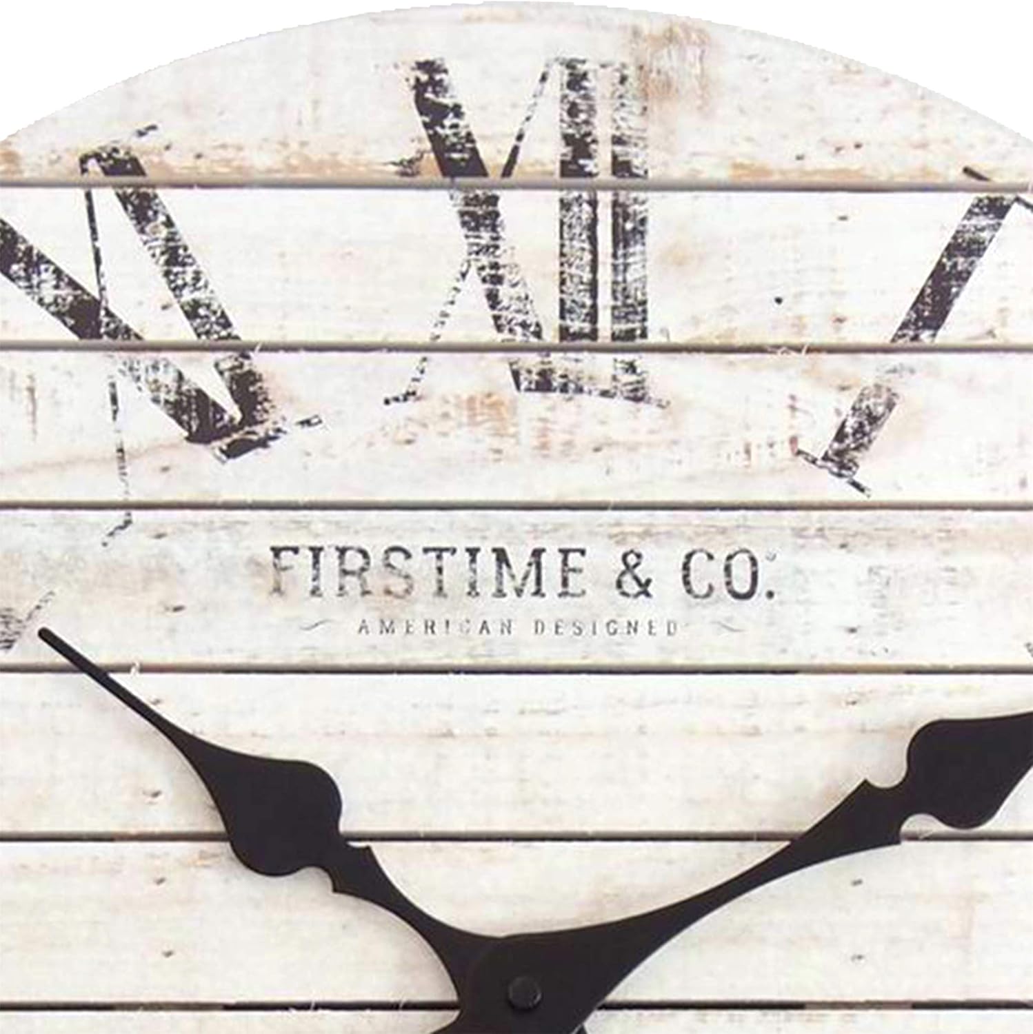 FirsTime & Co. Navy Augustus Farmhouse Shiplap Clock, American Designed, Navy, 18 x 2 x 18 inches: Home & Kitchen