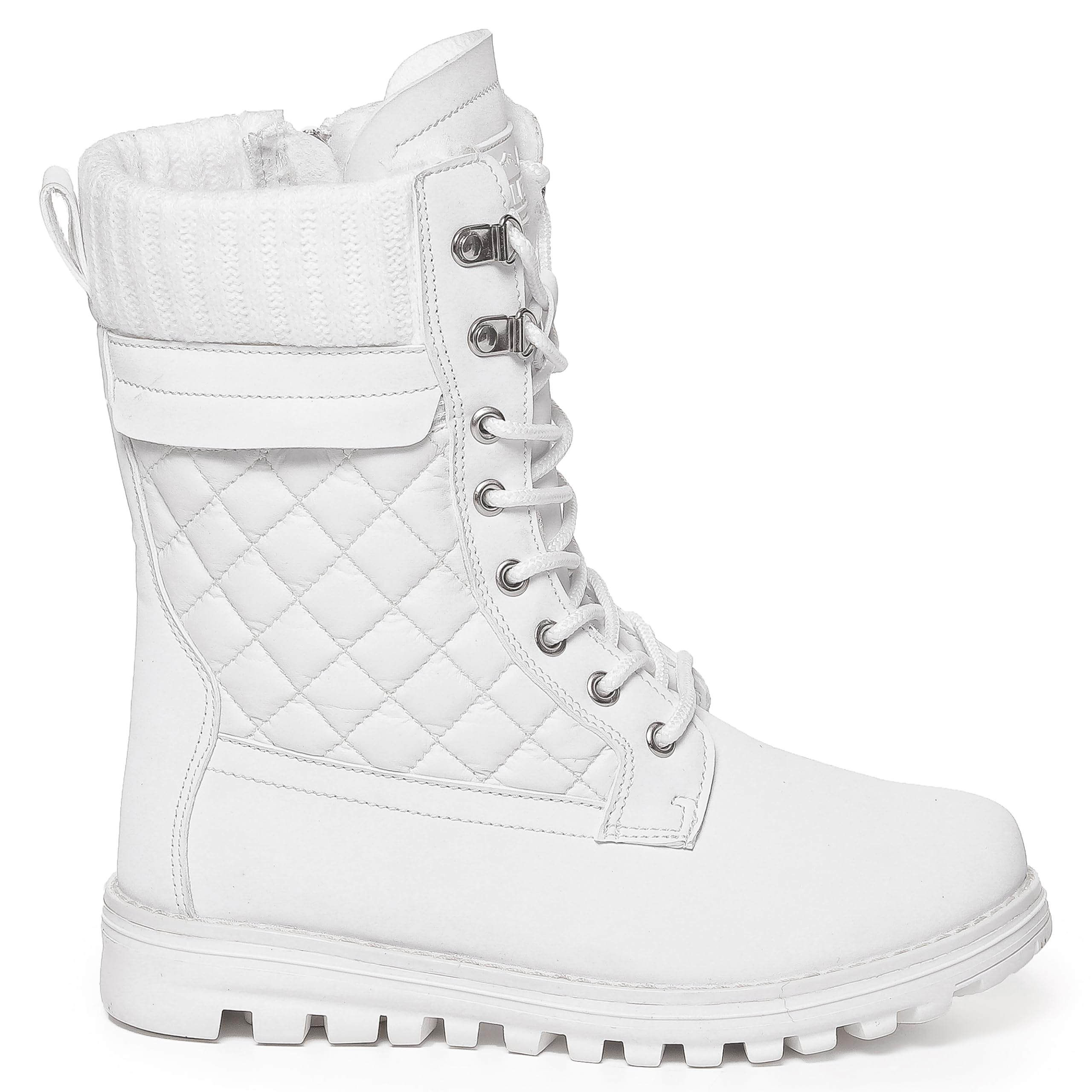 Polar Womens Memory Foam Outside Pocket Inside Zip Thermal Wateproof Deep Tread Rubber Sole Snow Boots - UK9/EU42