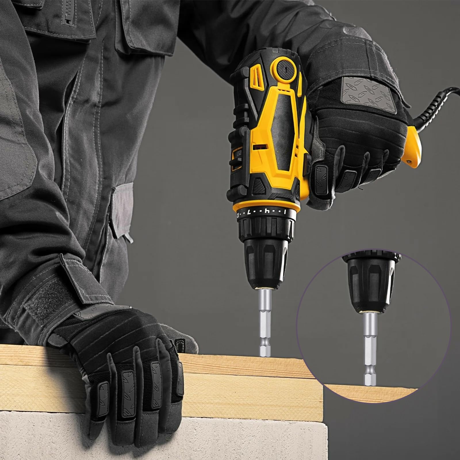 Set di 10 adattatori per chiavi a bussola, 1/4", attacco esagonale per avvitatore a batteria, trapano e driver