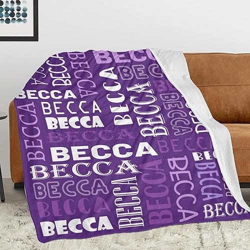 Miniatura 7 de Dr.TOUGH Mantas personalizadas para niños, mantas y mantas personalizadas con nombre para niños y adultos cumpleaños (color 20,40 x 50 pulgadas)