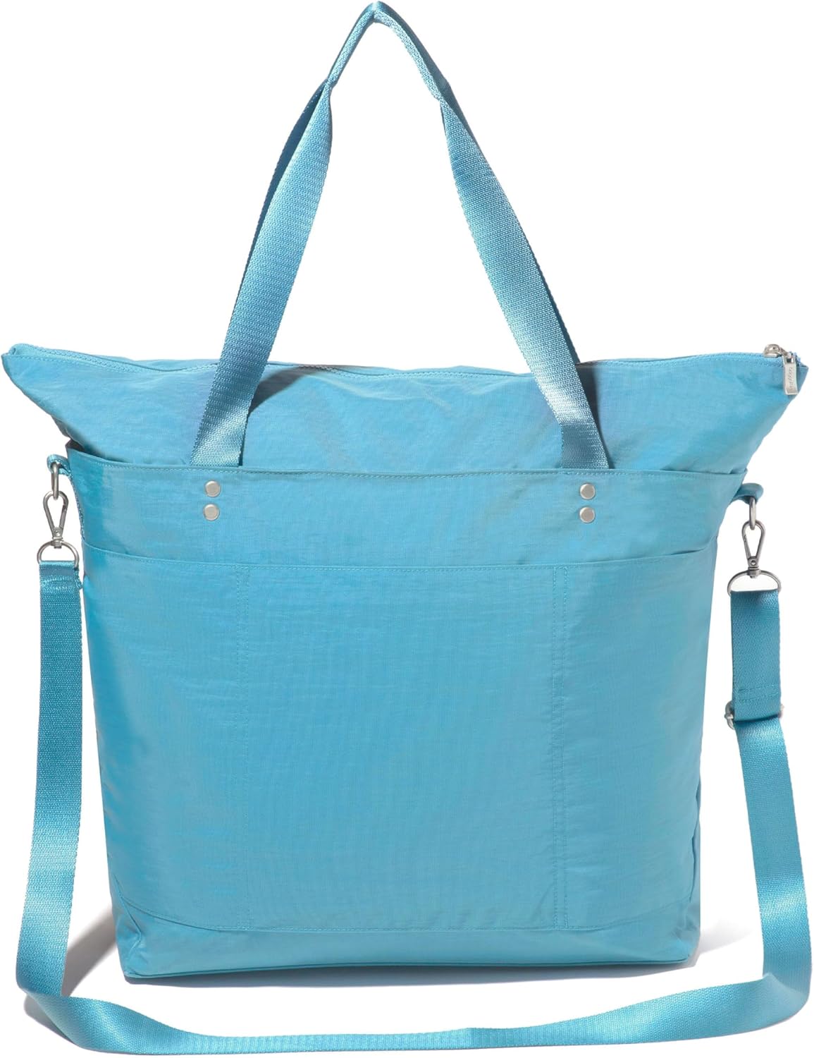 Baggallini Large Carryall Tote - Lightweight Nylon Zipper Top Weekender Travel Beach Bag w/Luggage Sleeve - Image 15