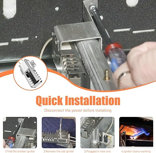 Miniatura 8 de WB13K21 - Encendedor de horno apto para estufa G-E Ken-more de gas de punto caliente sustituye a WB13K0012 WB13K0013 WB13K0014 AP2020569 PS231280