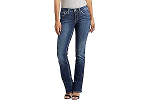 Women's Suki Mid Rise Curvy Fit Slim Bootcut Jeans, the Best 37...