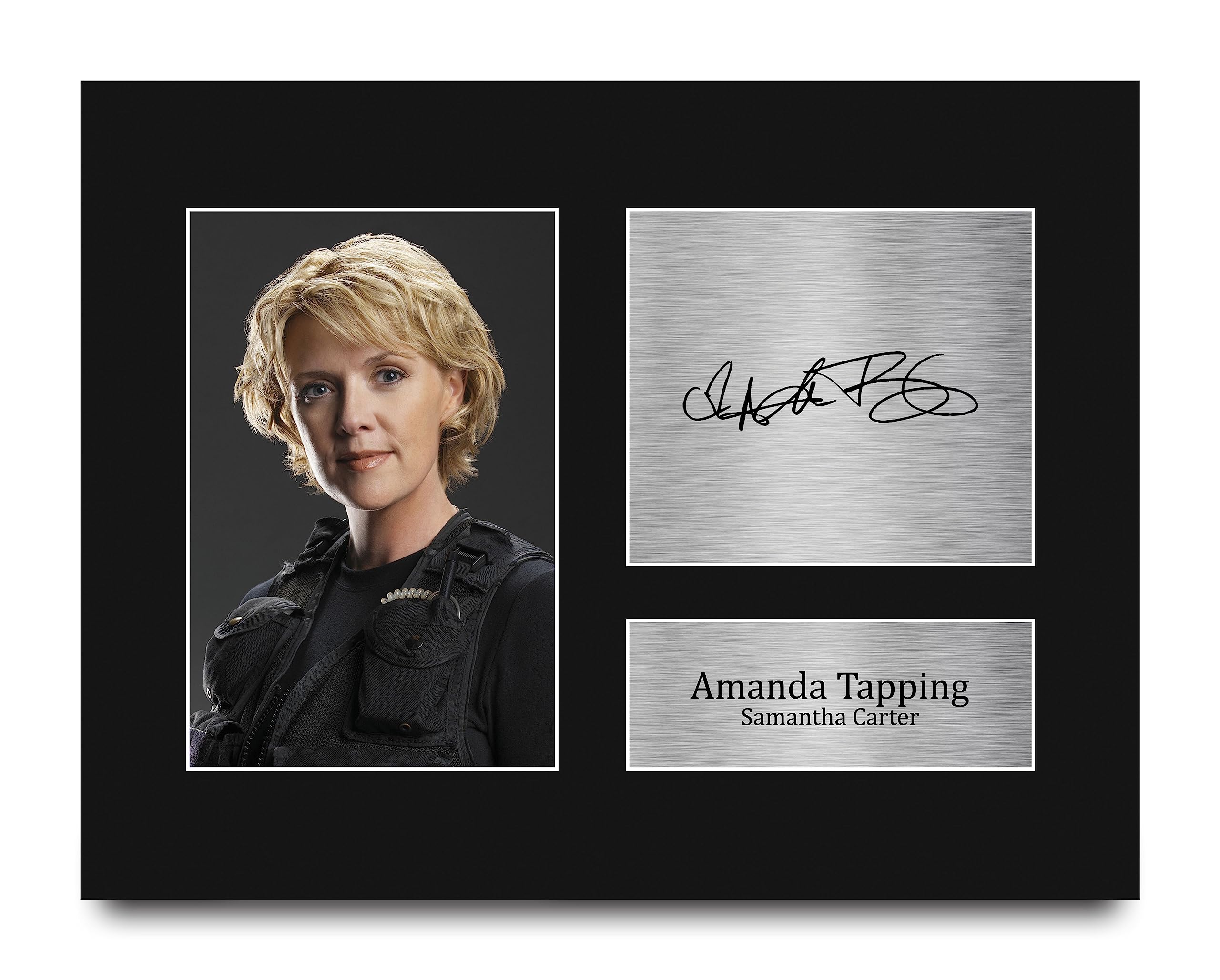 HWC Trading Amanda Tapping Stargate SG-1 Gifts Printed Signed Autograph Picture for TV Show Fans - US Letter Size