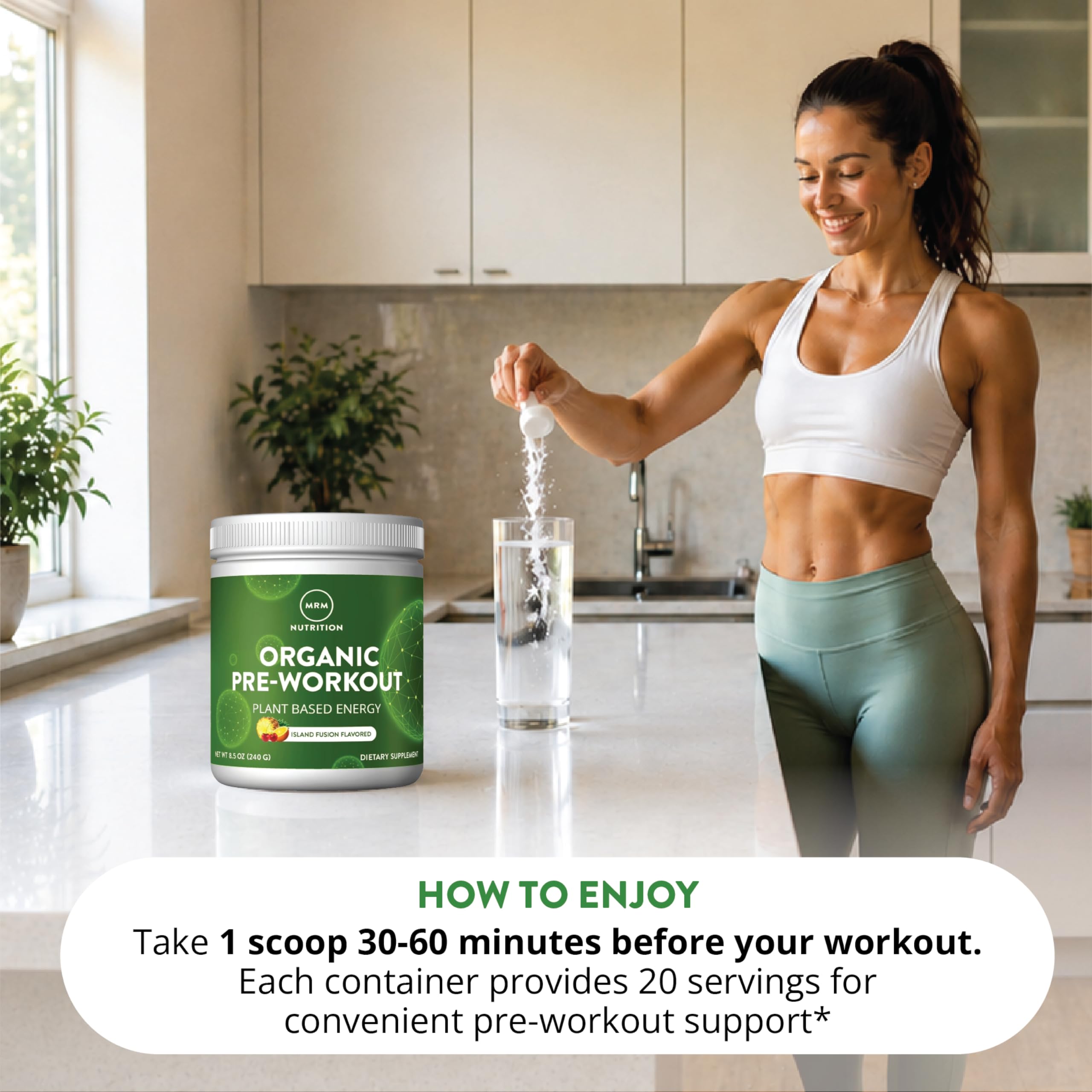 MRM Nutrition Organic Pre-Workout Powder - Island Fusion - 20 Servings — Amazon image 5