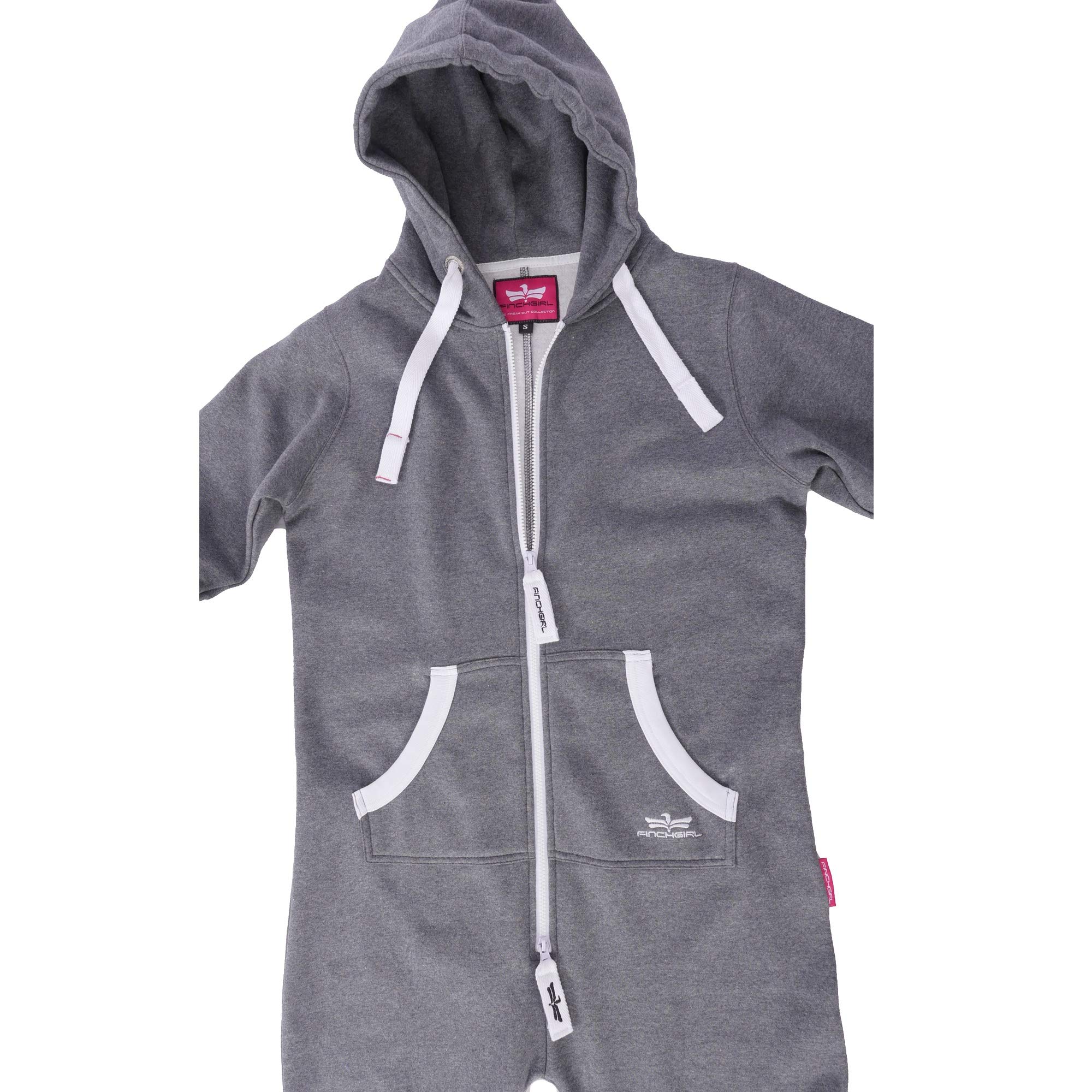 Finchgirl Damski kombinezon do joggingu, dres treningowy, kombinezon zimowy, ciepły strój domowy