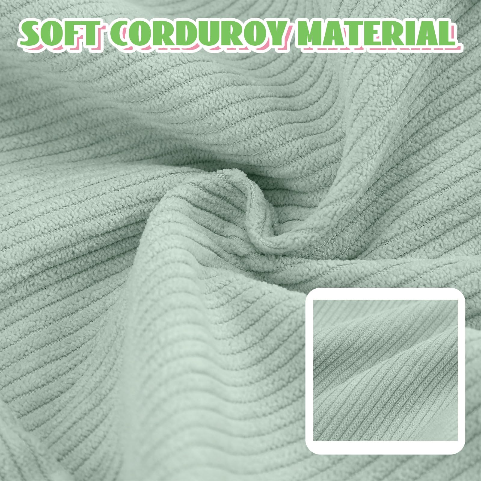 Pinkunn 10 Pcs Preppy Corduroy Makeup Bags Christmas Gift Chenille Patch Cosmetic Bag Mama Stuff Baby Pouch Portable Stuff Travel Zipper Pouch Small Organizer Makeup Bag Set for Women(Cute)