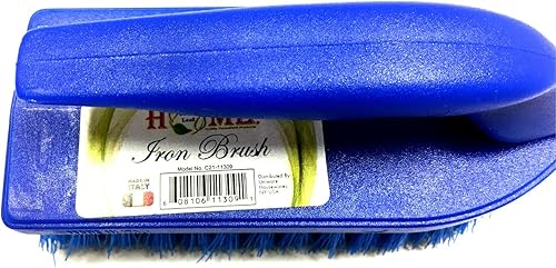 Miniatura 6 de Uniware Cepillo para fregar en forma de hierro para el hogar con mango de agarre cómodo, fabricado en Italia (rojo)