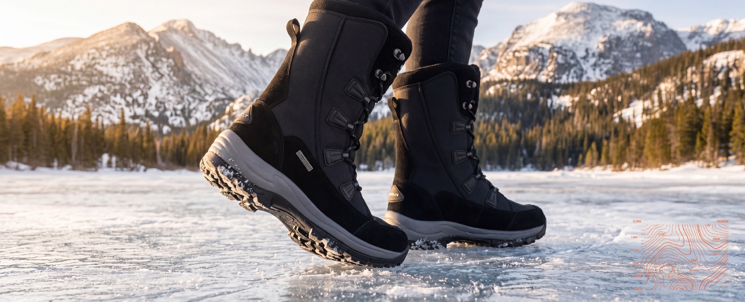 Amazon.com | ROCKMARK Women's Waterproof and Non-Slip Snow Boots