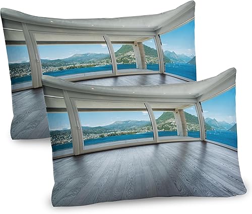 Miniatura 44 de Jukebox almohada Sham by ambesonne, impresión digital Retro. Fiesta temática de Old Antique Música Radio Set, tamaño estándar Impreso Funda de