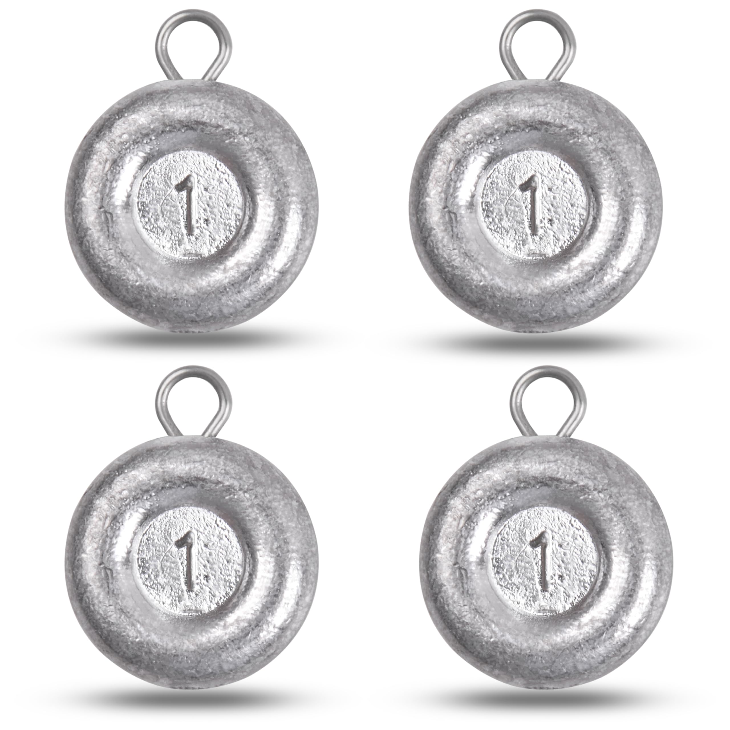 Disc Sinkers Fishing Weights, Coin Fishing Sinkers Weights Saltwater Surf Fishing Weights Bottom Drifting Trolling Catfishing Fishing Sinkers Saltwater Gear Tackle 1oz 2oz 3oz 4oz 5oz 6oz 8oz