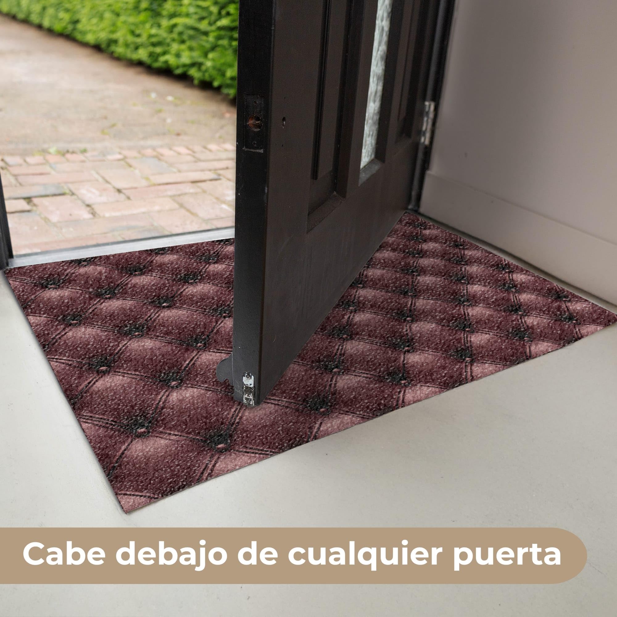 MuchoWow© Felpudo 40x60 cm Entrada Casa Tapete Goma Original Alfombrilla Interior Exterior Lluvia Gracioso Graciosos Divertidos Divertido Piel - Estampado - Burdeos