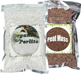 Peat Moss 2qt and Organic Perlite for Plants 2 qt