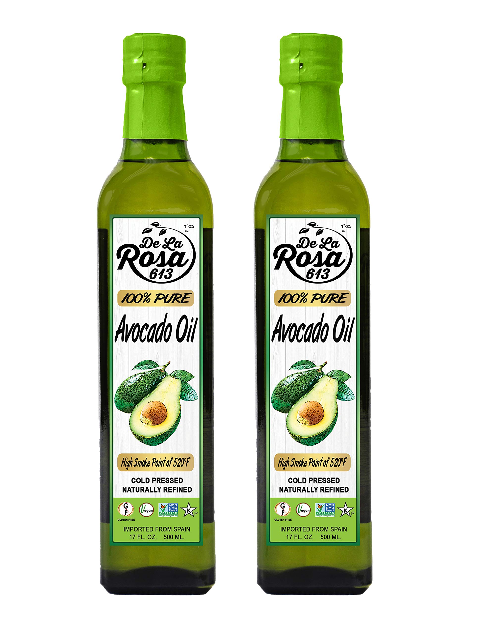 Buy De La Rosa 100 Pure Avocado Oil, Kosher for Passover, Vegan, Non