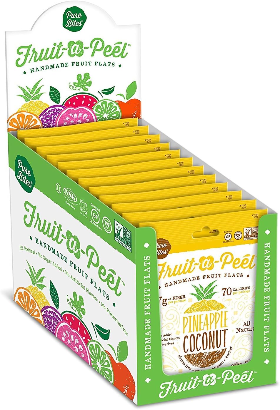 FRUIT SNACKS – HEALTHY ALL-NATURAL GLUTEN-FREE PINEAPPLE COCONUT FRUIT A PEEL