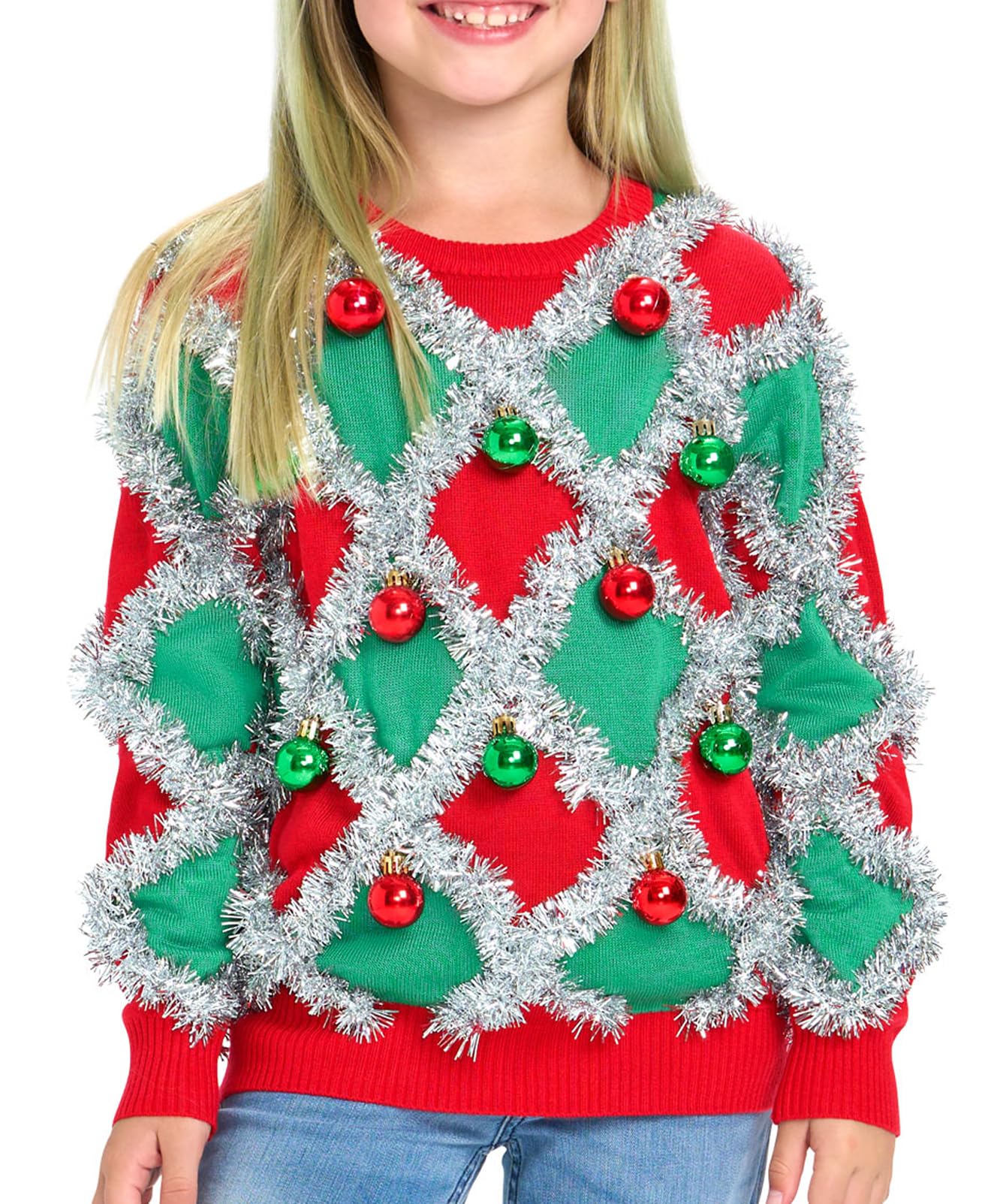 Pull de Noël moche enfant confortable qui ne pique pas taille Medium extensible