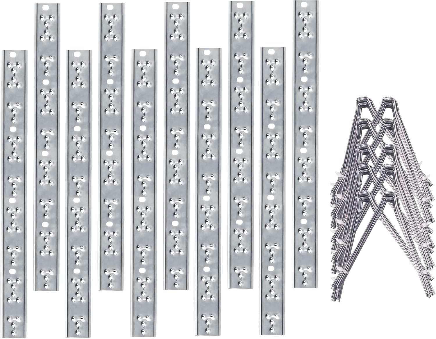 Hausse 30 Pack Reflectors Scare Rods & 10 Pack Stainless Steel Bird Spikes