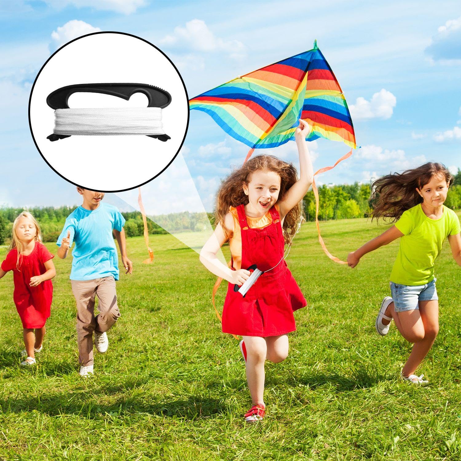 1 Hilo para Cometas De 100 M De Largo Y 2 Hilos para Cometas De 50 M De Largo, Hilo para Cometas Fuerte, Accesorios DIY para Cometas, Accesorios para Volar Cometas Al Aire Libre