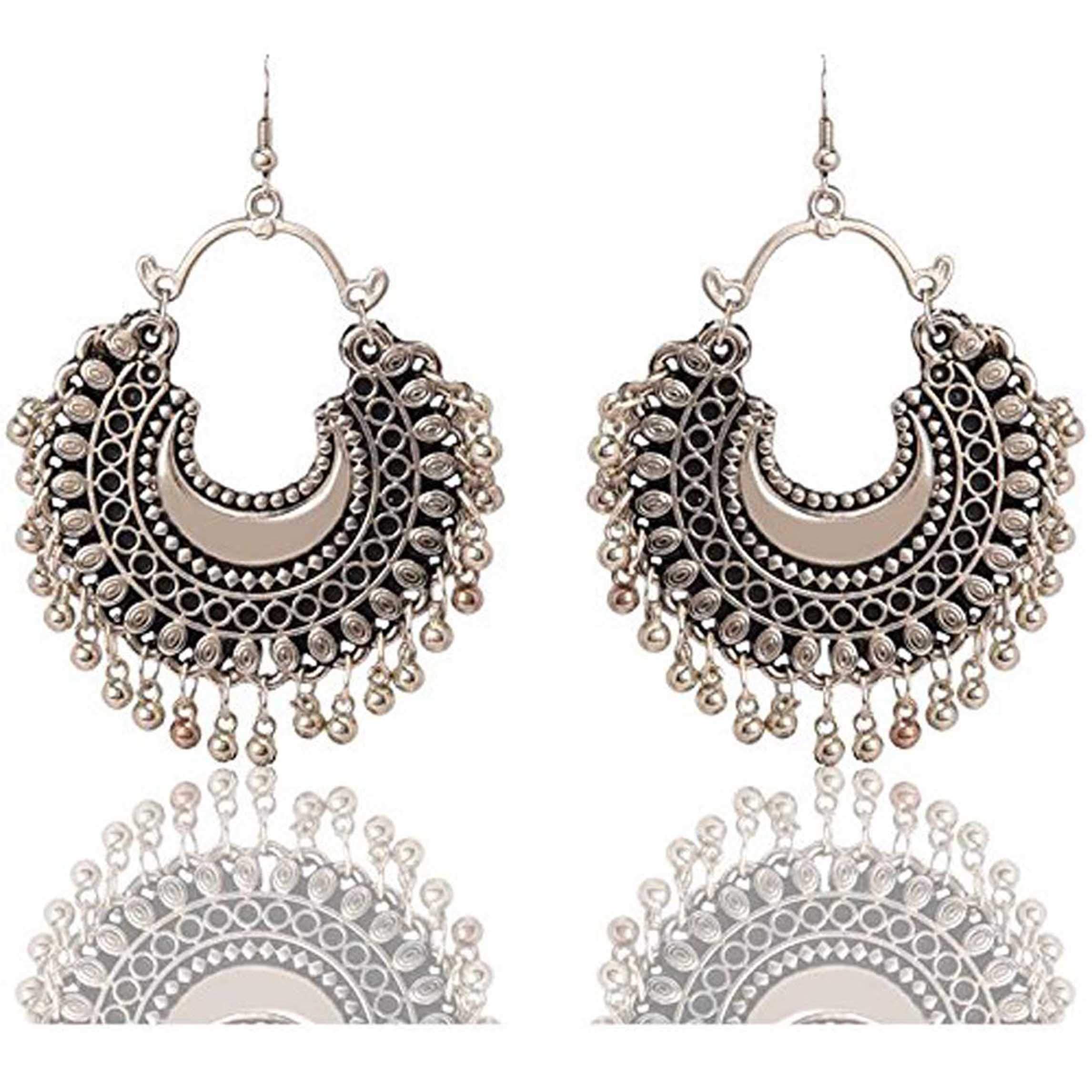 COSMOS SYSTEMS German Oxidized Silver Earrings for Women (B07Q9QK1LH) Amazon Price History, Amazon Price Tracker