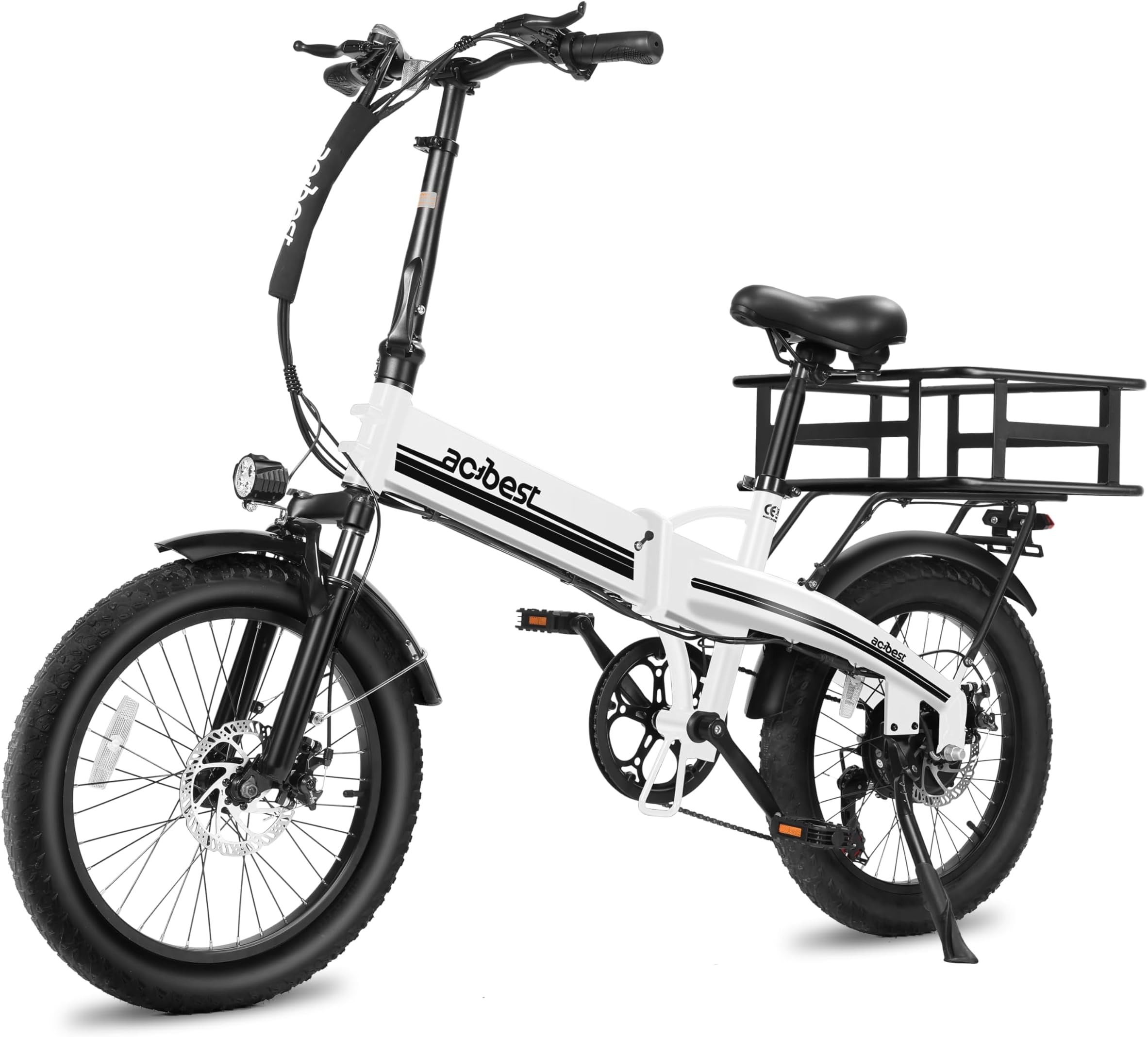 Electric Bike for Adults Peak 1000W,55Miles 28Mph Top Speed, 20" Fat Tire Folding Electric Bicycle, 48V 10.4Ah Removable Battery Ebike with 35 Speed and Front Suspension,Speedy
